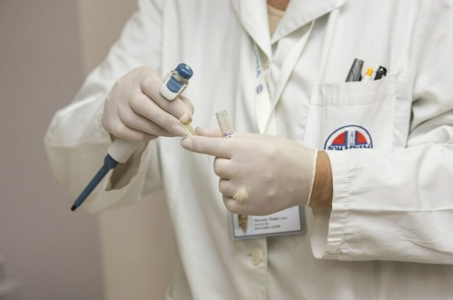 The doctor diagnoses the human papilloma virus